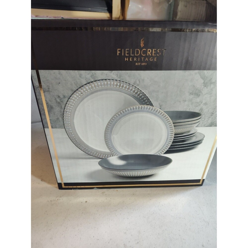 Fieldcrest Heritage 10 Pc Cambria Dinnerware St Missing 2 Dinner Bowls USA 1 179